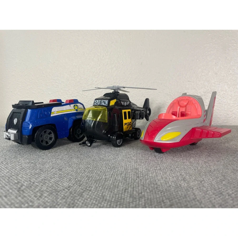 Paw Patrol Chase Police Cruiser PJ Masks Romeo Lab & Rescue Helicopter Toy Lot